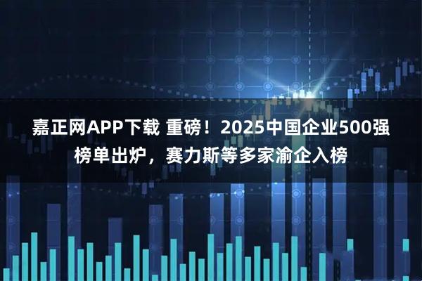 嘉正网APP下载 重磅！2025中国企业500强榜单出炉，赛力斯等多家渝企入榜